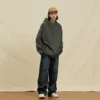 Zip-up heavyweight raglan sleeve hoodie jacket - Image 5
