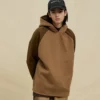 Contrast thick cotton fleece hoodie - Image 2