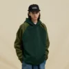 Contrast thick cotton fleece hoodie - Image 9