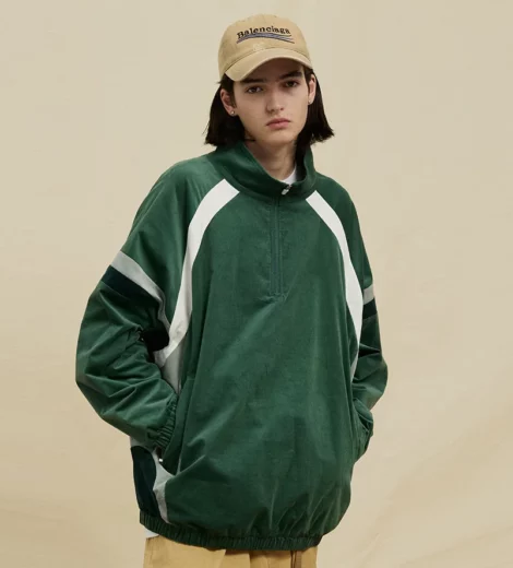Vintage oversized corduroy wind breaker jumper