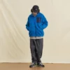 Vintage loose fit thick polar fleece zip-up jumper - Image 8