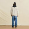 Vintage loose fit thick polar fleece zip-up jumper - Image 3