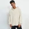 Mens used look hoodie with raw edge - Image 2