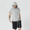 Cap sleeve hoodie with side zipper - Image 3
