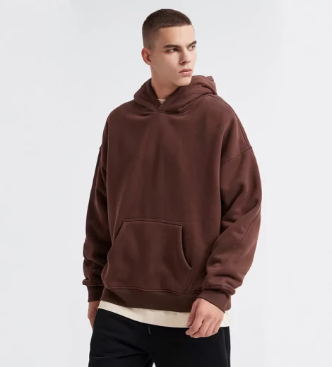 Unisex oversized thick fleece cotton hoodie