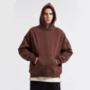 Unisex oversized thick fleece cotton hoodie - Image 3