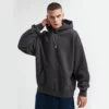 Unisex oversized thick fleece cotton hoodie - Image 4