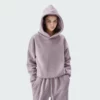 Customized fleece womens cropped hoodie manufacture in China - Image 6