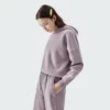 Customized fleece womens cropped hoodie manufacture in China - Image 7