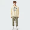 Mens thick fleece hoodie with custom screen printing - Image 3