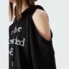 Crop top sweatshirt with elastic waist and off-shoulder - Image 5