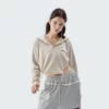 Womens cropped sweatshirt hoodie manufacture - Image 2