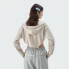 Womens cropped sweatshirt hoodie manufacture - Image 6