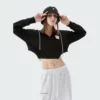 Womens cropped sweatshirt hoodie manufacture - Image 8