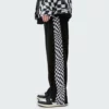 Checkerboard side streetwear jogger pants for mens - Image 7