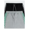 Checkerboard side streetwear jogger pants for mens - Image 12