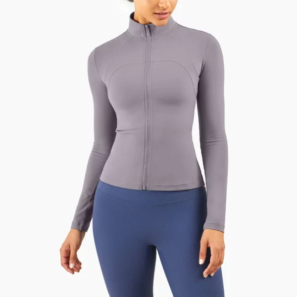 Customized zipper-up workout jacket wholesale China