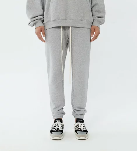Cotton french terry tapered sweatpants