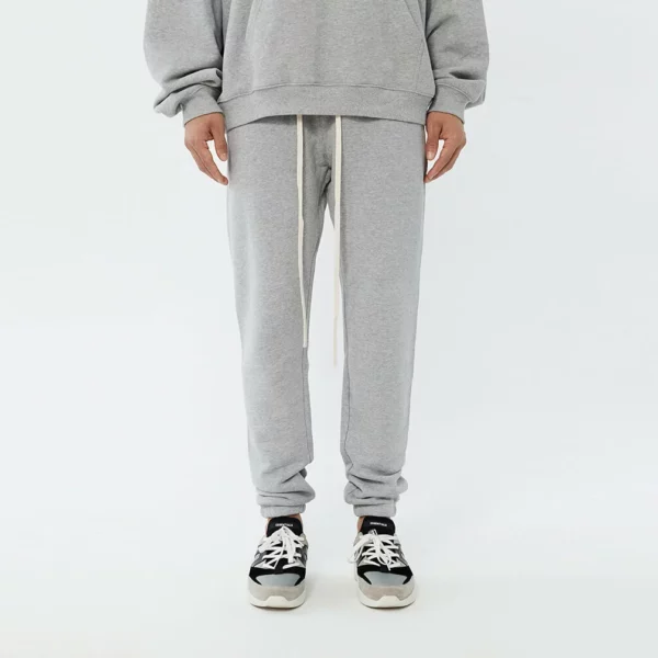 Cotton french terry tapered sweatpants