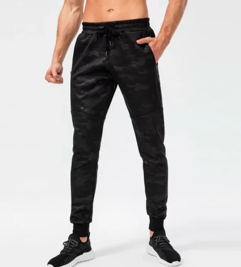 Camo mens gym wear jogger pants