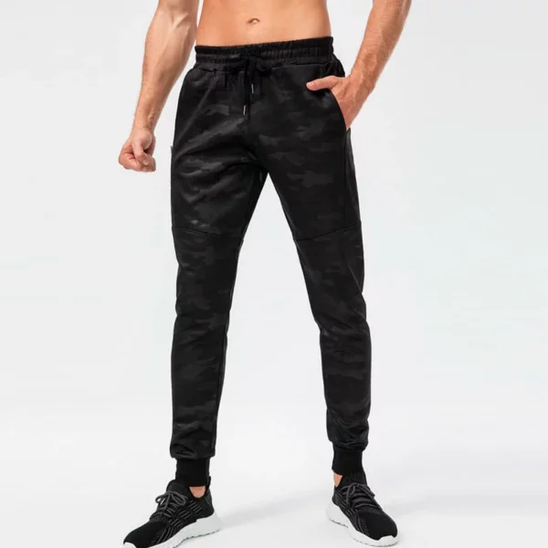 Camo mens gym wear jogger pants