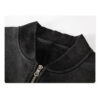 Unisex bomber zipper up vintage wash jacket - Image 10