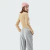 Long sleeve zip-up tight fit cropped top with trims - Image 9