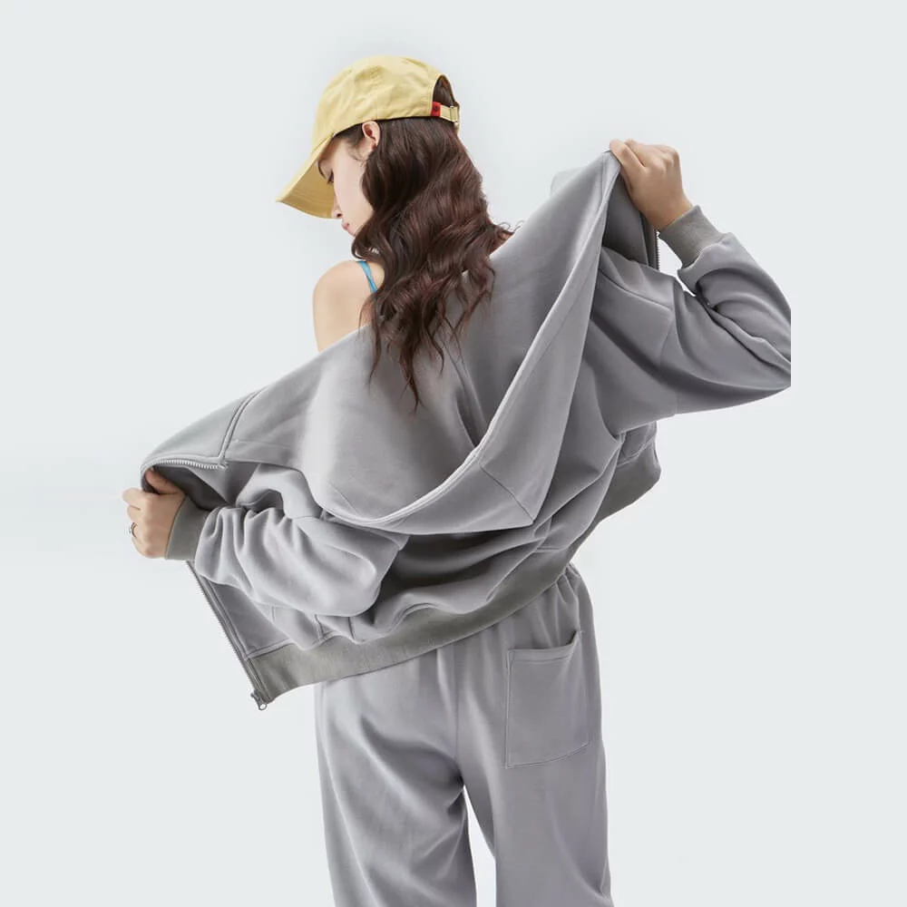 Womens hoodie light weight zip up jacket bulk - Image 4