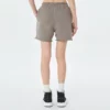 Womens cotton french terry raw edge sweat shorts - Image 5