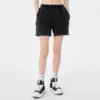 Womens cotton french terry raw edge sweat shorts - Image 10