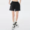 Womens cotton french terry raw edge sweat shorts - Image 9