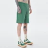 Raw edge vintage washed loose fit sweat shorts for mens - Image 4