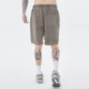 Raw edge vintage washed loose fit sweat shorts for mens - Image 3