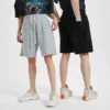 Raw edge oem design knee length sweat shorts - Image 2