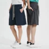 Raw edge oem design knee length sweat shorts - Image 10
