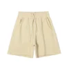 Raw edge oem design knee length sweat shorts - Image 14
