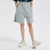 Raw edge oem design knee length sweat shorts - Image 6