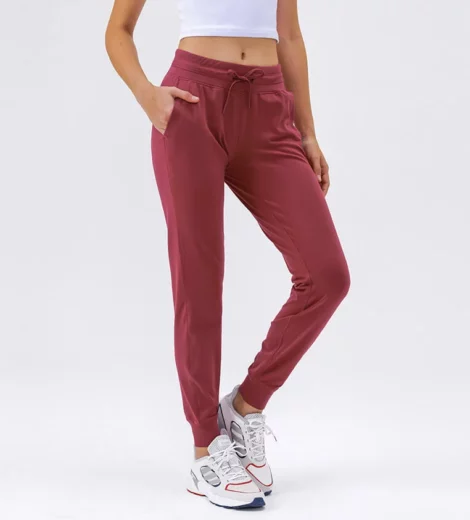 Woman high waist slouchy fit training jogger sweatpants wholesale
