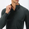 Breathable quick dry quater zip up trainning pullover manufacture - Image 7