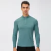 Breathable quick dry quater zip up trainning pullover manufacture - Image 2