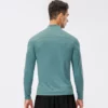 Breathable quick dry quater zip up trainning pullover manufacture - Image 3