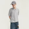 Mens pique cotton polo shirt - Image 5