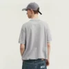 Mens pique cotton polo shirt - Image 4