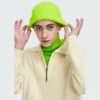 unisex fleece half zip up pullover - Image 3