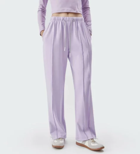 Womens loose fit flare pants OEM China