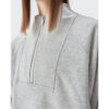 Womens quater zip up cropped pullover sweatshirt wholesale - Image 6