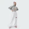Woman loose track pants with rips wholesale - Image 14