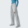 Woman loose track pants with rips wholesale - Image 9