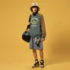 Puff printing oversized cotton fleece sweatshirt wholesale - Image 4