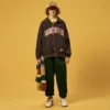 Quater zip-up tracksuit with custom 3d printing for man - Image 4